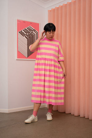 Long Tee Tent Dress / Pink Sand