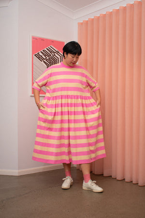 Long Tee Tent Dress / Pink Sand