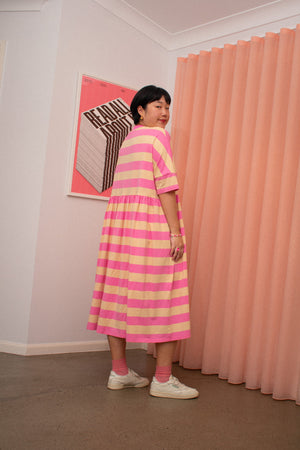 Long Tee Tent Dress / Pink Sand